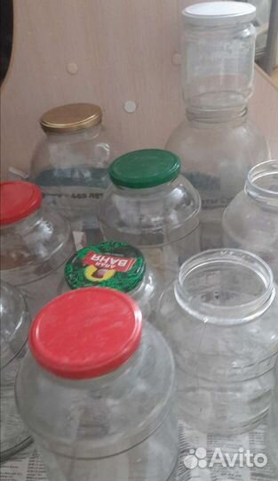 Стеклянная банка 3л, 2л с крышкой
