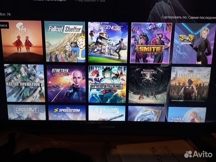 Sony PS5 с дисководом + 74 игры