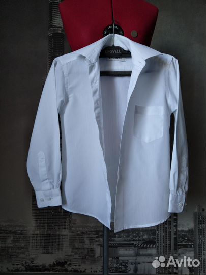 Детская белая рубашка bronnse 31/128