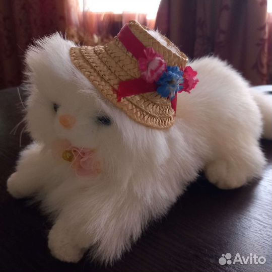 Мягкая игрушка.Котенок в шляпе