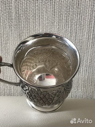 Красивая кружка Серебро 925 проба