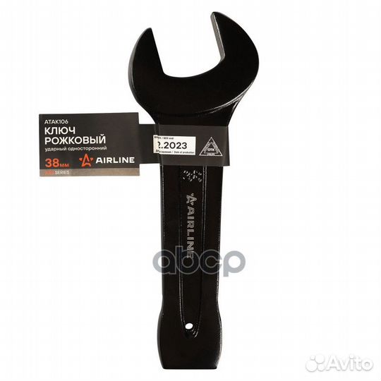 Atak106 Ключ рожковый ударный односторонний 38мм