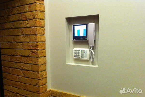 Установка видеонаблюдения домофона скуд