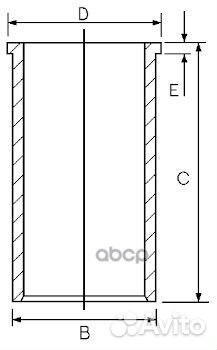 Гильза цилиндра двигателя 14-020540-00 Goetze