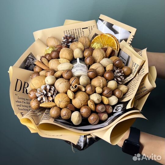 Съедобные букеты, ореховый букет