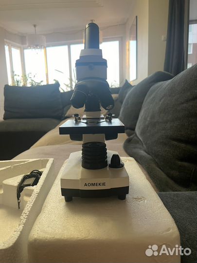Учебный биологический микроскоп aomekie 64-640
