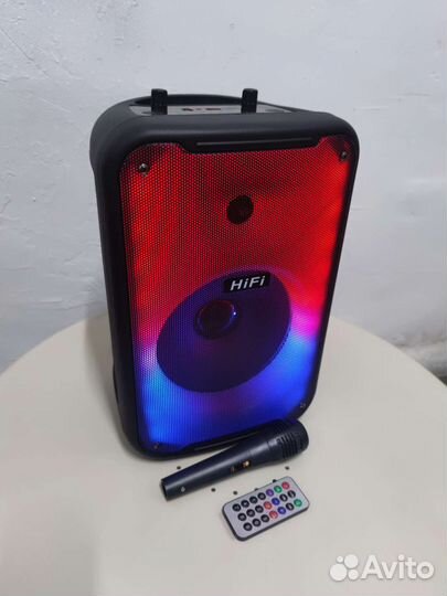 Колонка портативная RX-8185,RGB/USB/AUX/Bluetooth
