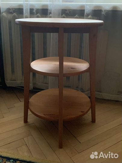 Журнальный столик-этажерка, дерево