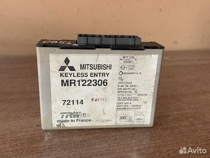 Блок электронный mitsubishi MR122306