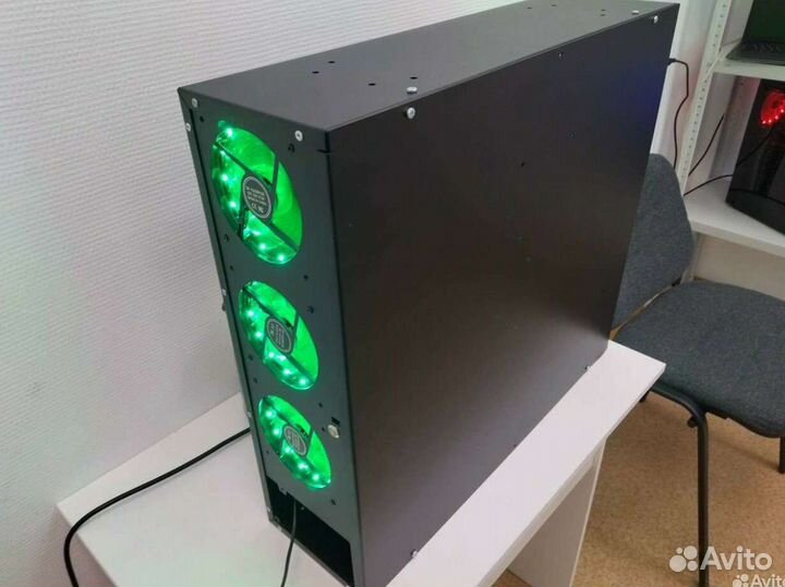 Бесшумный мини корпус для майнинга на 25 HDD chia