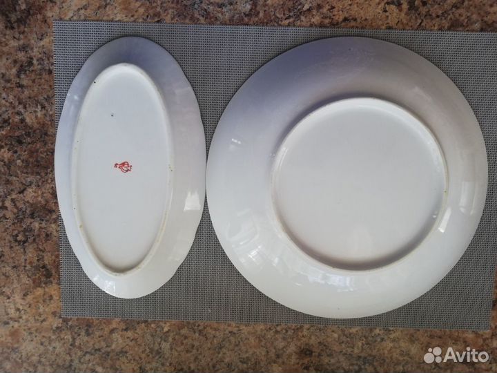 Блюдо, салатник, селедочница Дулево