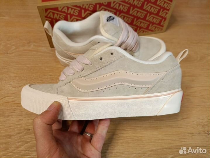 Vans Knu Skool дутыши Pink / Beige