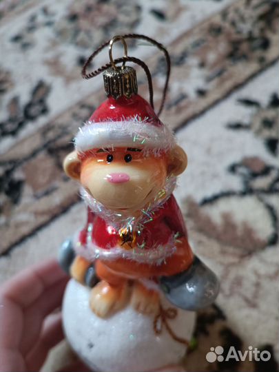 Елочные игрушки стекло польша