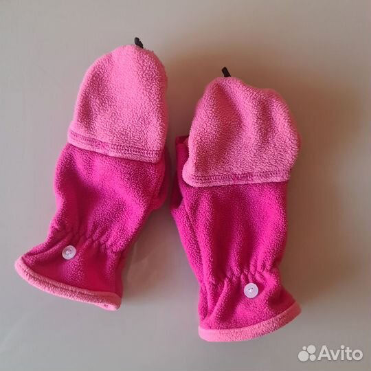 Перчатки-варежки с откидным верхом