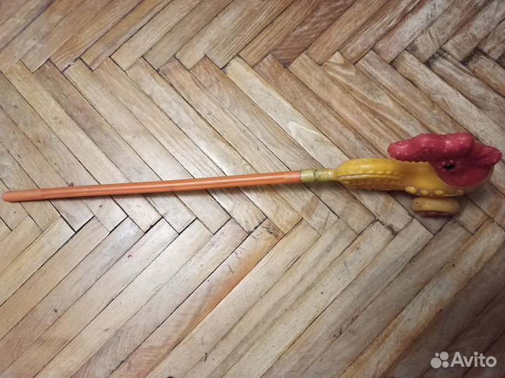 Ретро игрушка каталка Петушок СССР