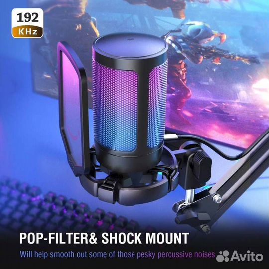 Студийный микрофон rgb Fifine A6V