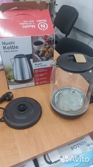 Чайник электрический стекло 1.8 литров