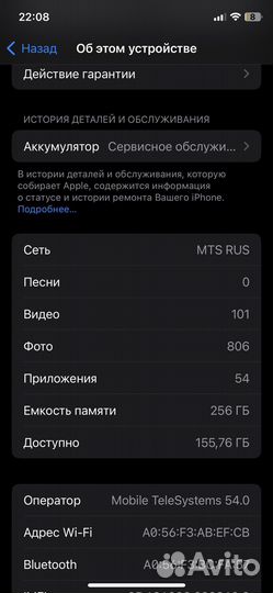iPhone X, 256 ГБ