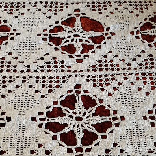 Скатерть вязанная крючком