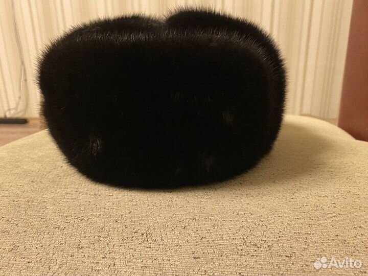 Норковая шапка мужская ушанка