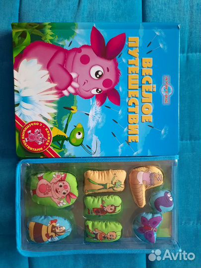 Книга с объемными магнитами. Лунтик