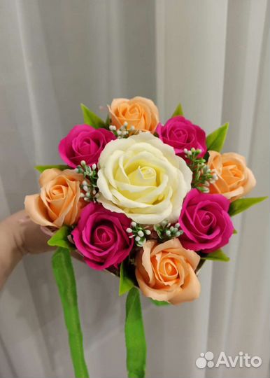 Букет из мыльных роз учителю,воспитателю