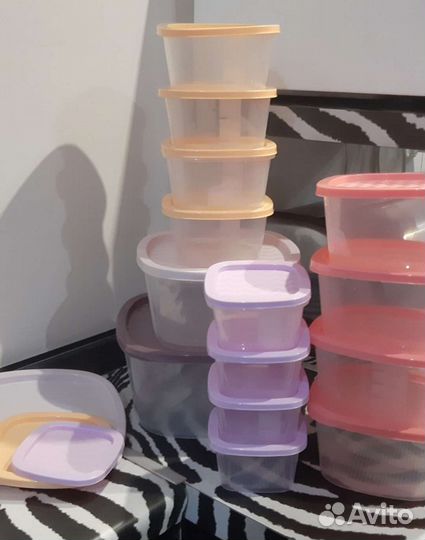 Набор новых пищевых контейнеров 17 штук