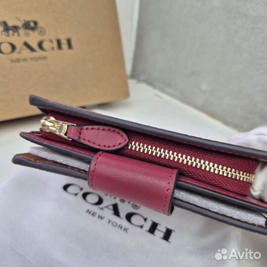 Кошелёк женский Coach кожаный новый люкс