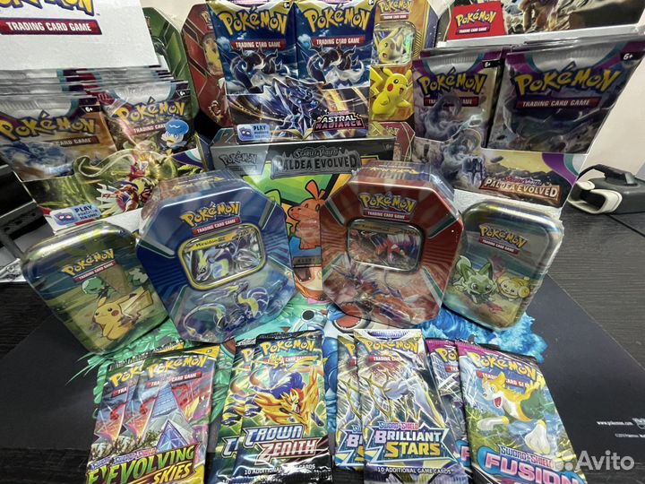 Бустеры карточек Покемон кки оригинал (обн. 03.07)