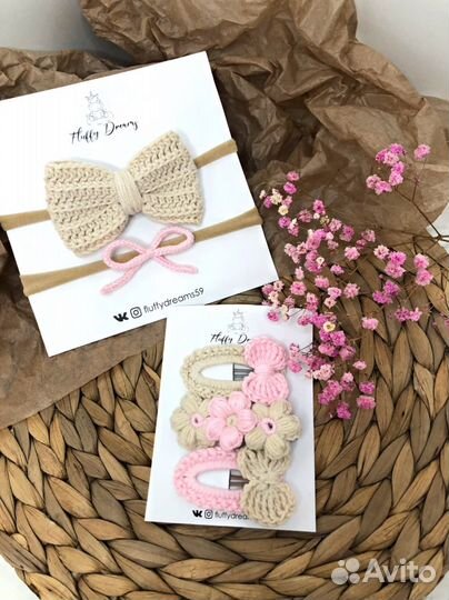 Повязки, заколки, бантики