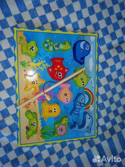 Игрушка Рыбалка деревянная