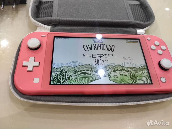 Nintendo switch lite 32gb+128gb прошитая