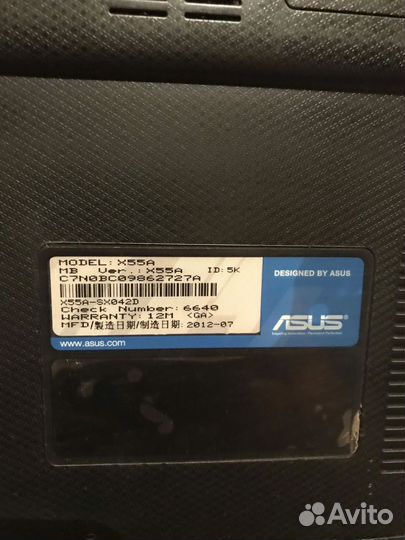 Ноутбук asus