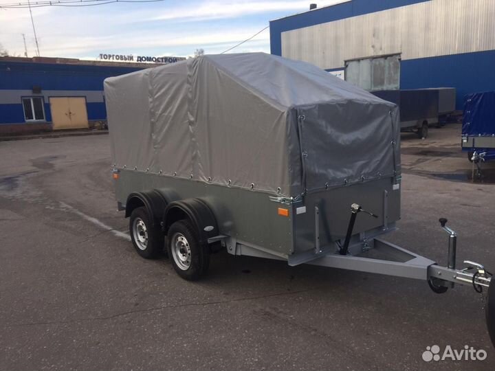 Двухосный бортовой прицеп