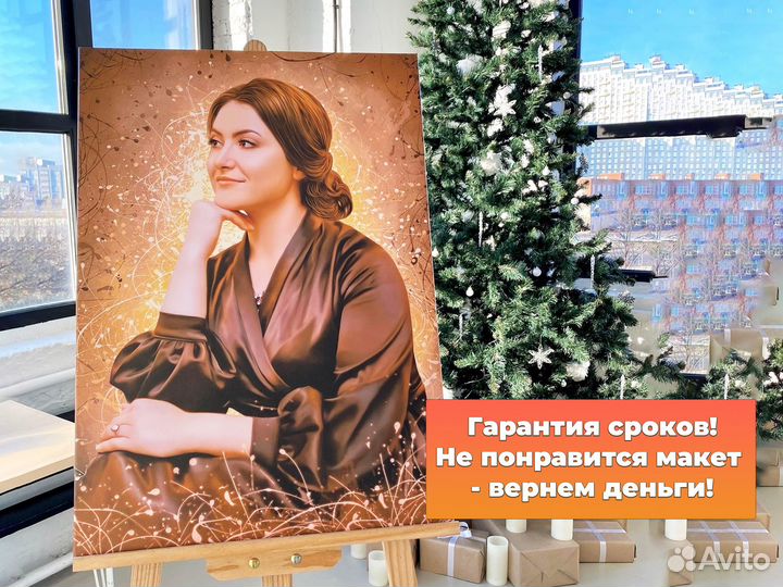 Портрет по фото, портрет на холсте