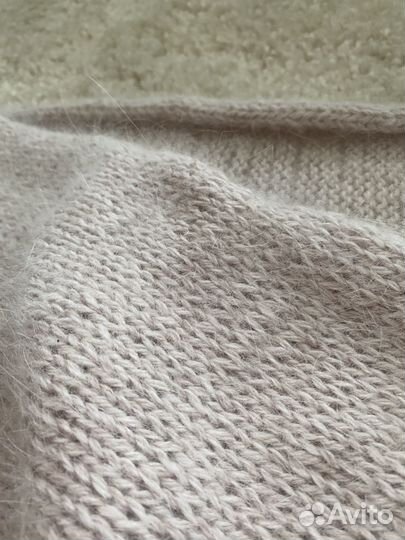 Вязаная косынка ангора