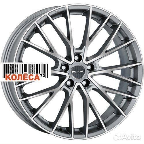 MAK Speciale 8.5x20 5x112 ET45 Dia66.6 Graphite Mi