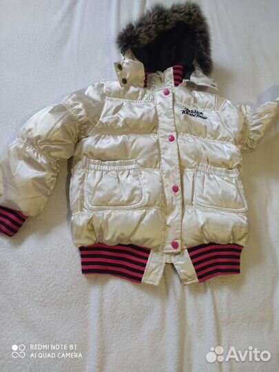 Красивая теплая куртка для девочки