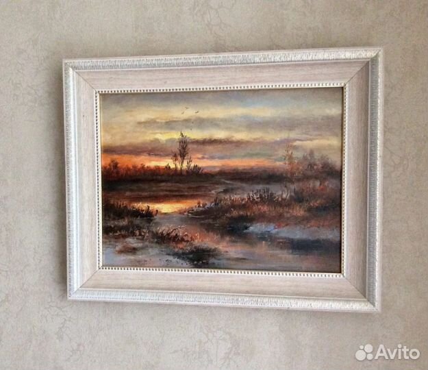 Картина маслом Закат