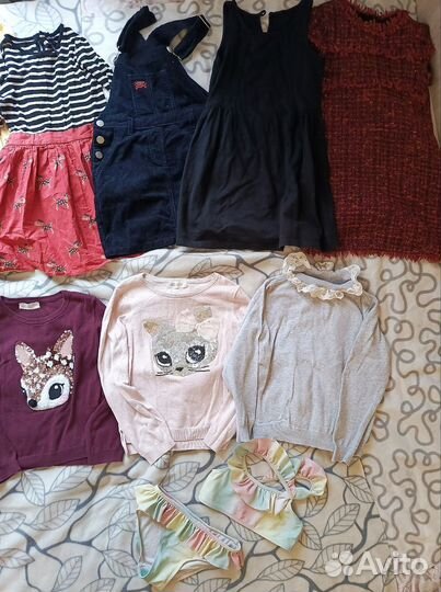Для девочки Толстовки 3 шт, джинсы 4 шт,платья 5шт