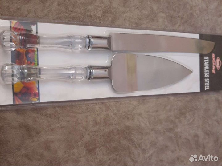 Нож и лопатка для торта