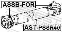 Вал карданный astpssr40 Febest