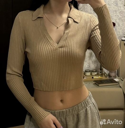 Топ с длинным рукавом