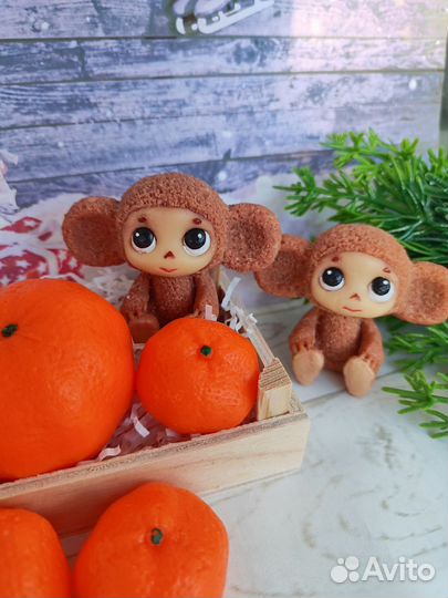 Мыло ручной работы Чебурашка