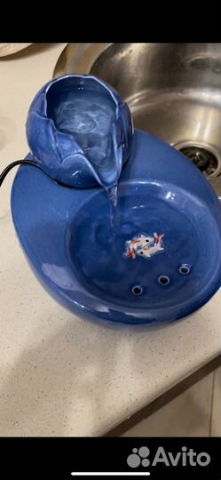 Автопоилка фонтан для кошек