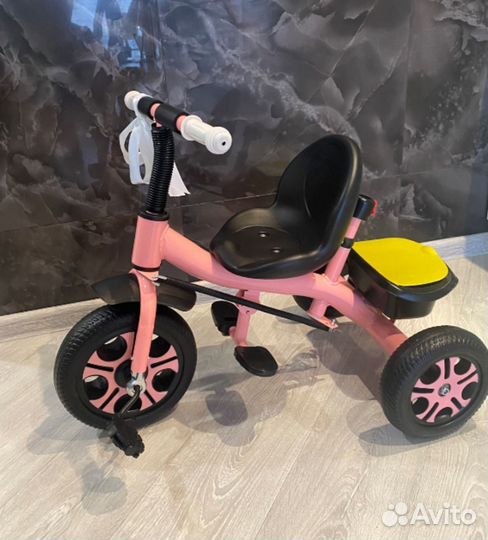 Велосипед Utmaster с ручкой, розовый