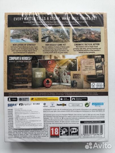 Company of heroes 3 ps5 диск новый