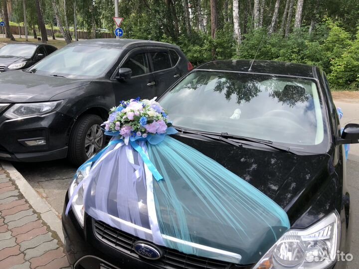 Свадебные украшения аксессуары на машину