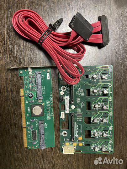 Контроллер SAS LSI Logic sas3080x-HP (комплект)