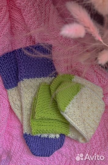 Вязаные носки ручной работы